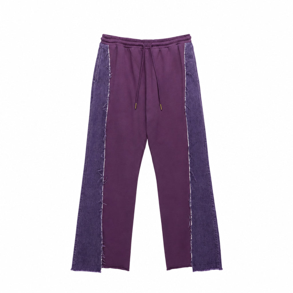 Honor The Gift Denim Panel Flare Sweatpant