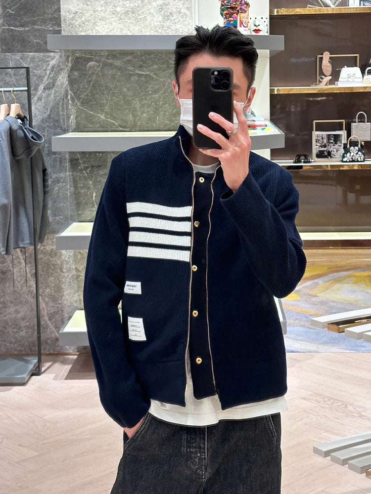 Unisex double-sided fake two-piece jacket | Thom Browne
