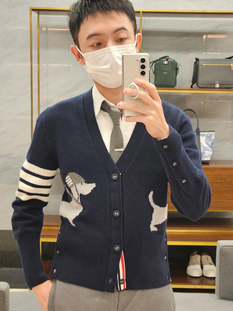 Unisex Puppy Cardigan | Thom Browne