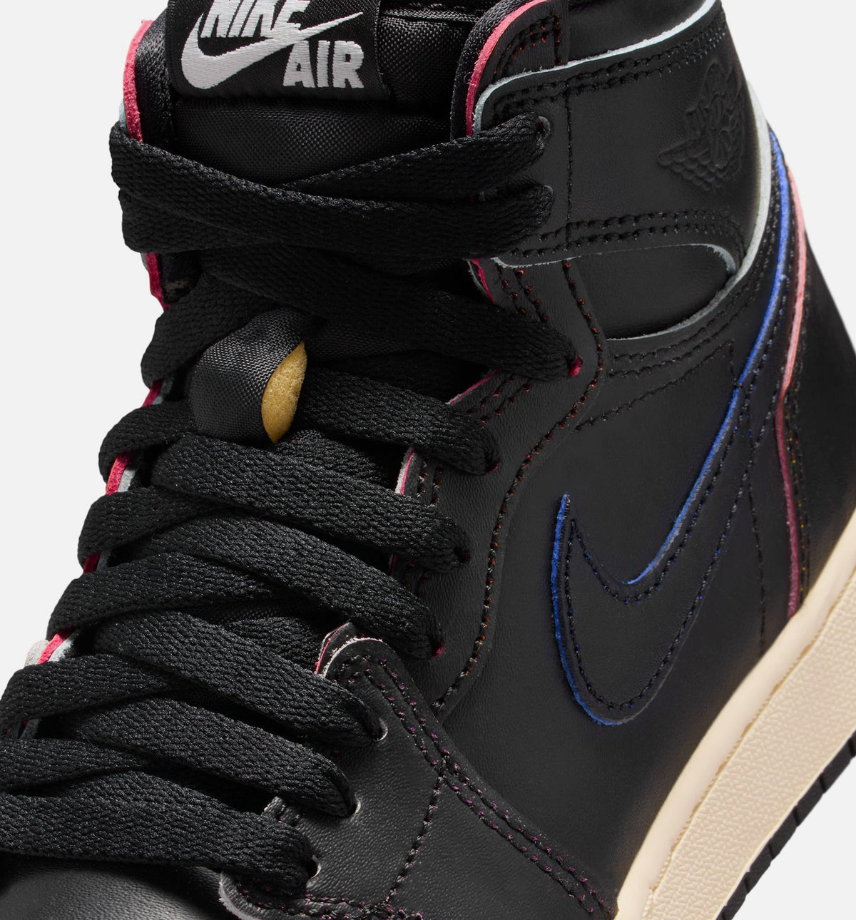 Air Jordan 1 Retro High OG “Black Muslin” Grade School High-Top Lifestyle Shoes