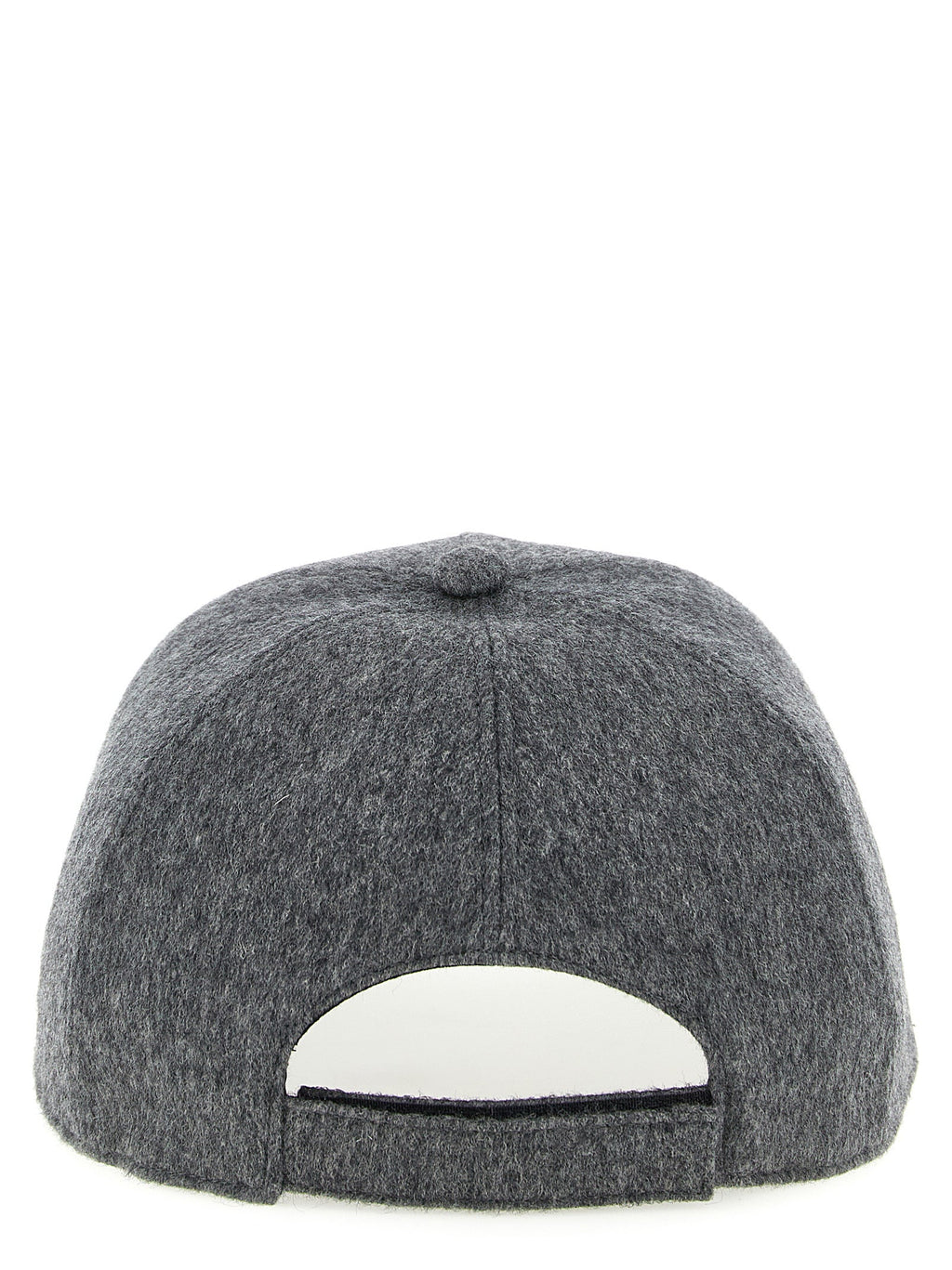 Fendi Gray Wool Baseball Cap