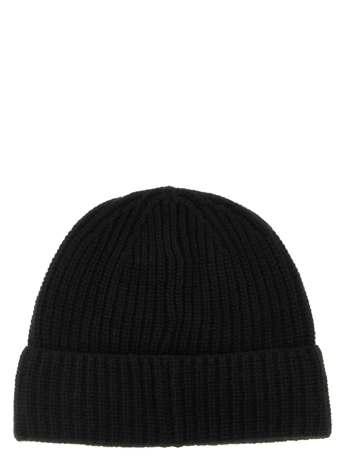Stone Island Black Virgin Wool Beanie