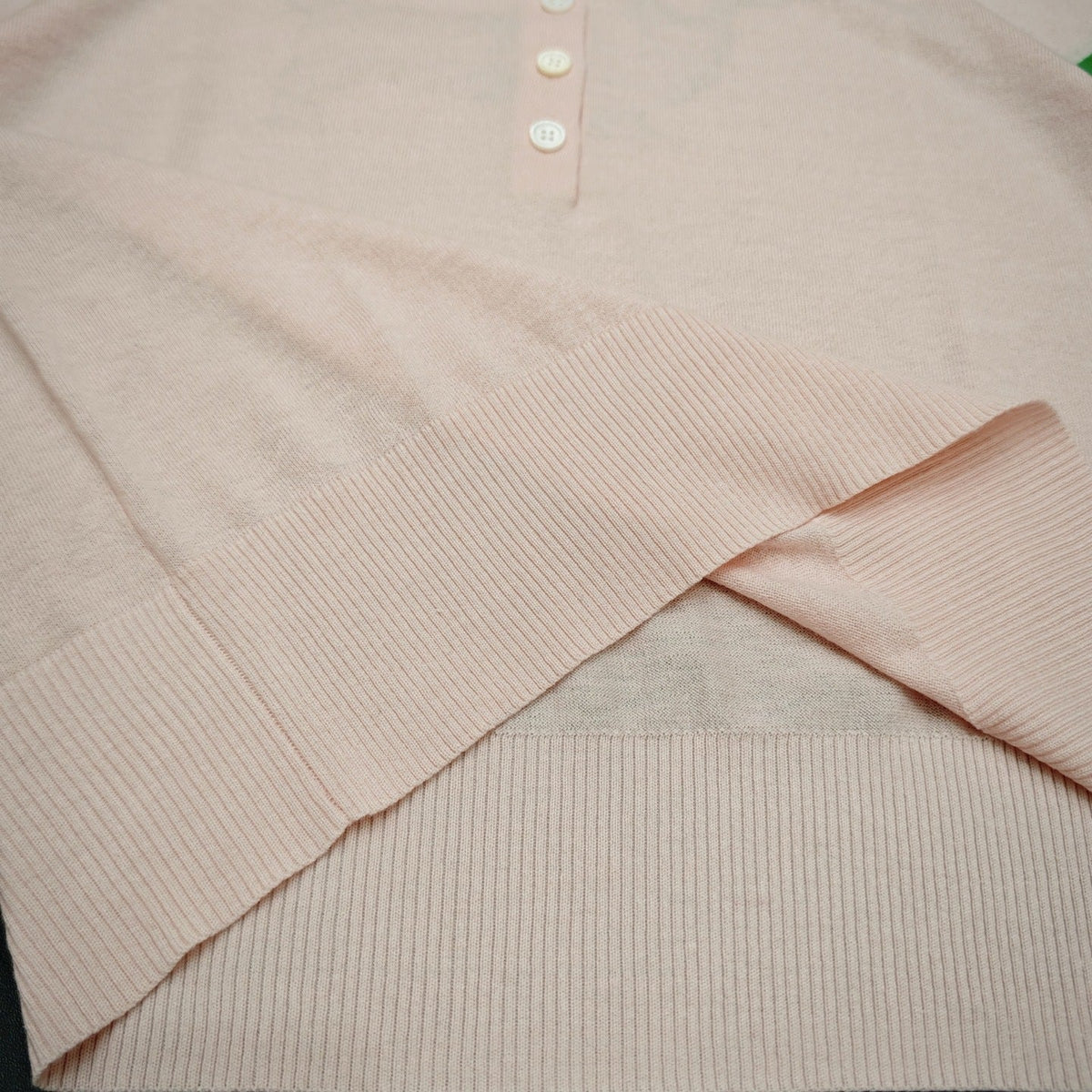 Thom Browne Style Pink Dog-Embroidered Short-Sleeve Polo