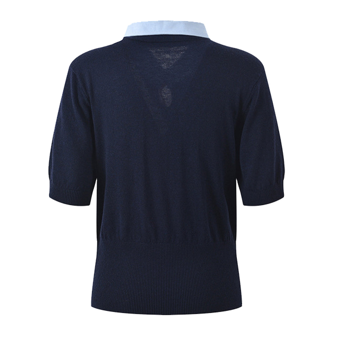 Women Ribbon POLO shirt
