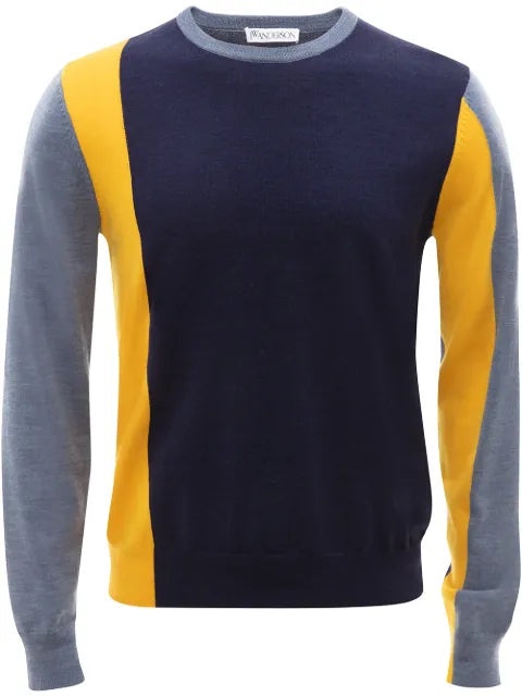 JW Anderson colour-block long-sleeve jumper