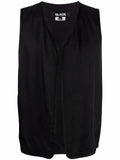 Black Comme Des Garçons logo-embroidered gilet