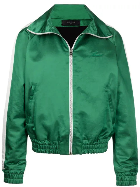AMIRI satin zipped track jacket