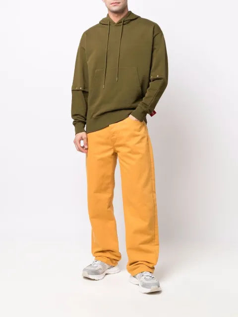 Camper logo-patch drawstring hoodie