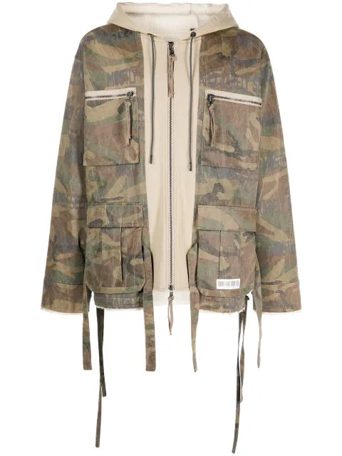 Mostly Heard Rarely Seen M65 camouflage zip hybrid jacket