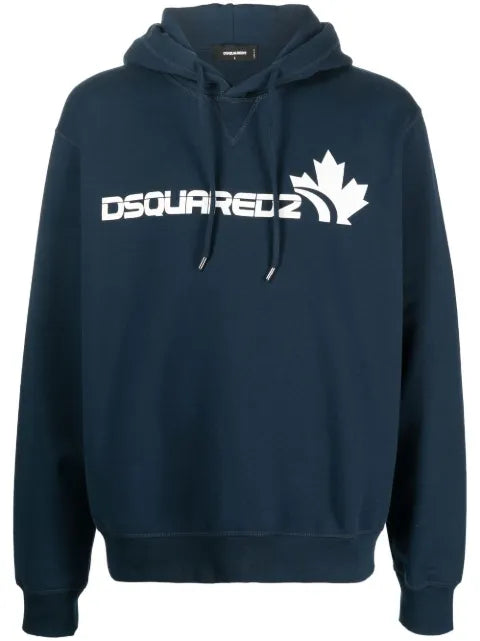 DSQUARED2 logo-print long-sleeve hoodie