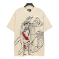 Godspeed Skeleton Roman Sculptor Vintage Short‑Sleeve Tee (Cream)