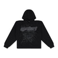 Black Rhinestone Punk V2 Hoodie