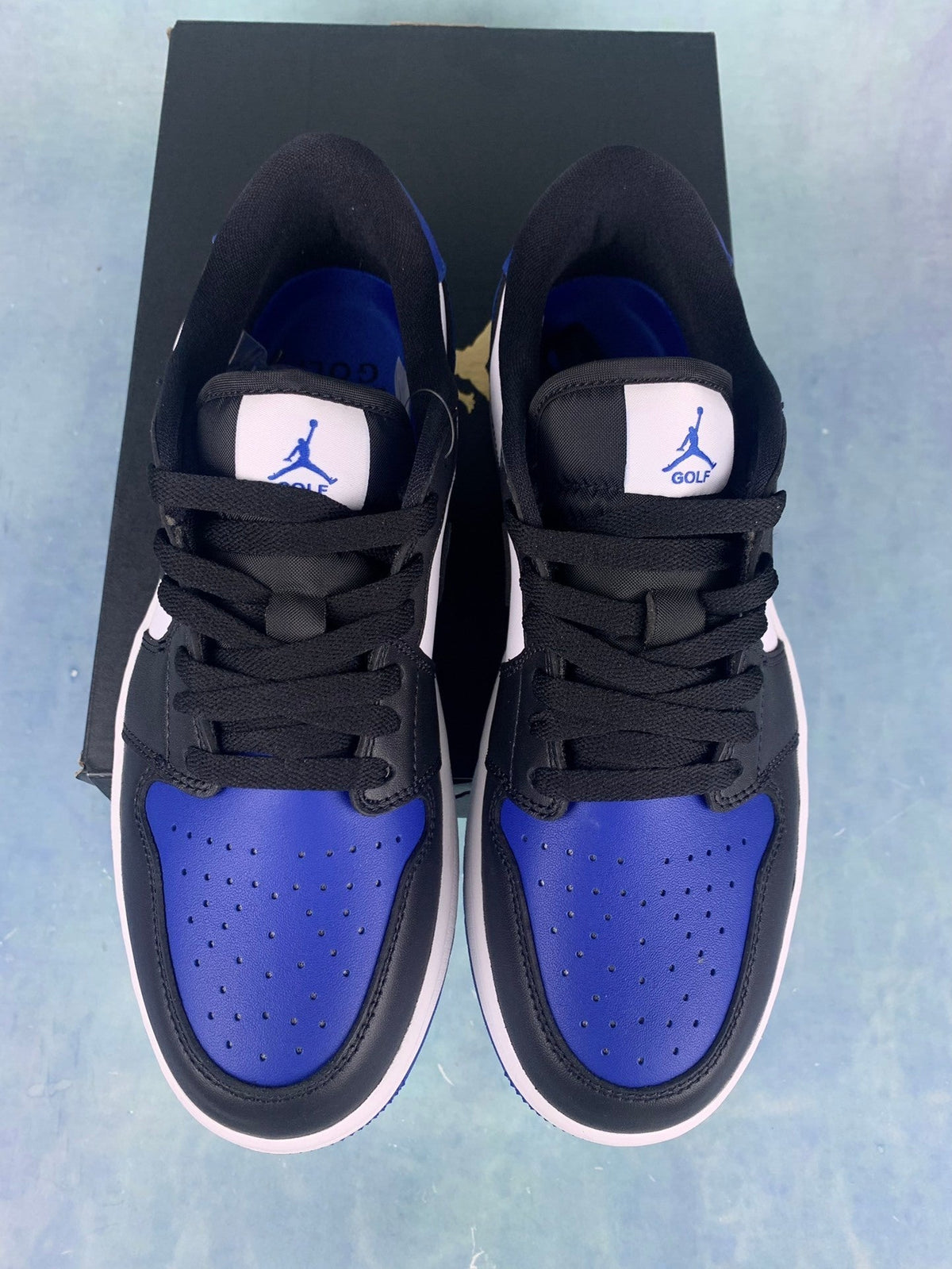 Air Jordan 1 Low Dark Concord Black/White/Blue Unisex Sneakers DD9315-102
