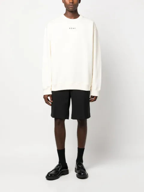 Róhe logo-print long-sleeved sweatshirt