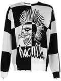 Haculla This Is Chess intarsia-knit jumper