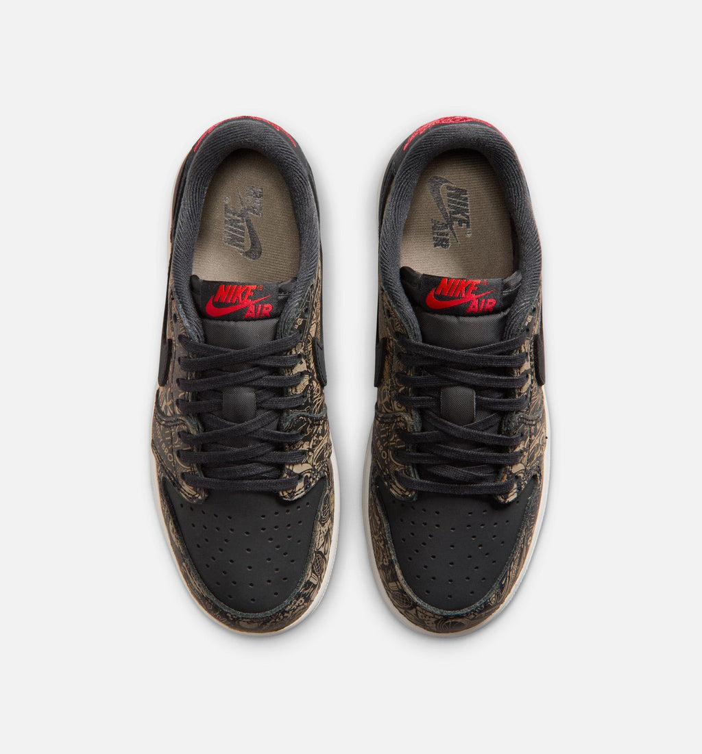 Air Jordan 1 Retro Low OG Grade School Lifestyle Shoe - Black/Varsity Red/Summit White