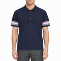 Men's Casual Polo Shirt — Blue & White | Thom Browne
