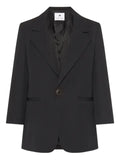 Marine Serre twill boxy blazer