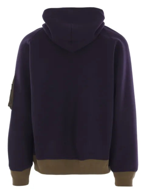 sacai zip-up hoodie