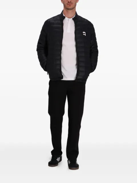 Karl Lagerfeld quilted logo jacket