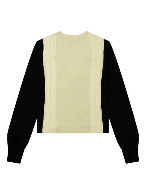 Awake NY cable-knit panelled cardigan