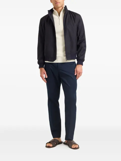 Orlebar Brown Alvaro merino zip-up bomber jacket