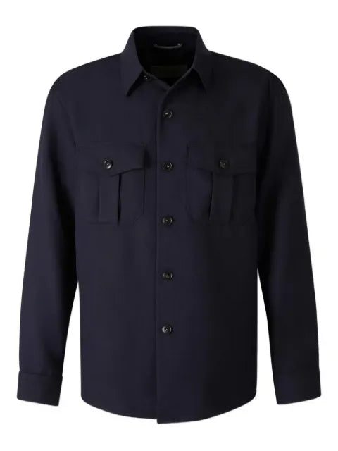Canali chest-pockets shirt jacket