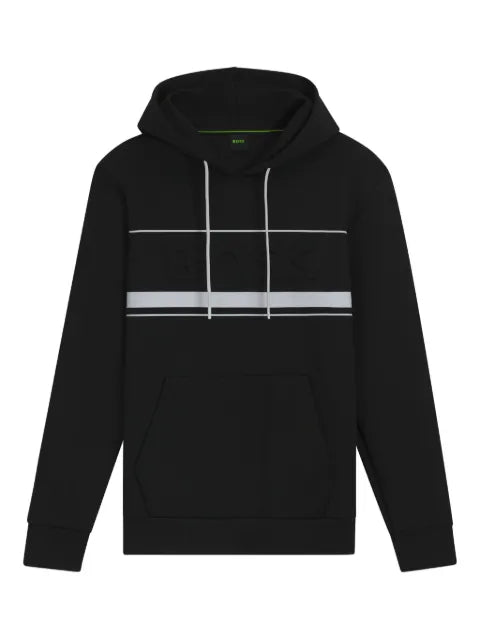 BOSS logo-embossed hoodie