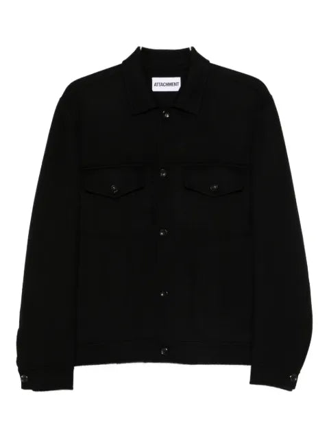 Attachment jacket with buttoned pockets