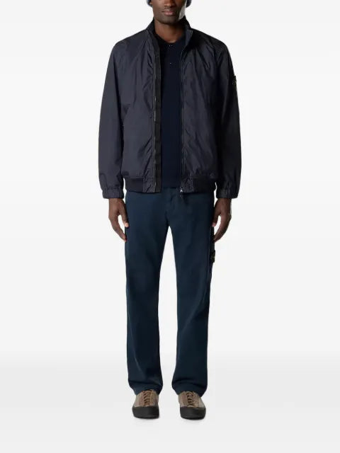 Stone Island 4100111 Crinkle Reps NY stand-collar jacket with wind resistance and anti-drop