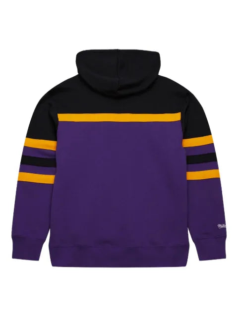 Mitchell & Ness x Los Angeles Lakers Big Tall Hardwood Head Coach striped hoodie