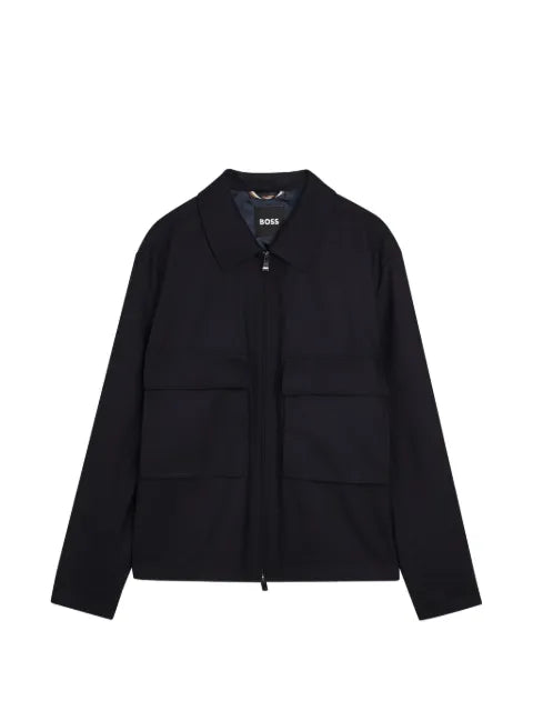 BOSS patch pocket zip jacket