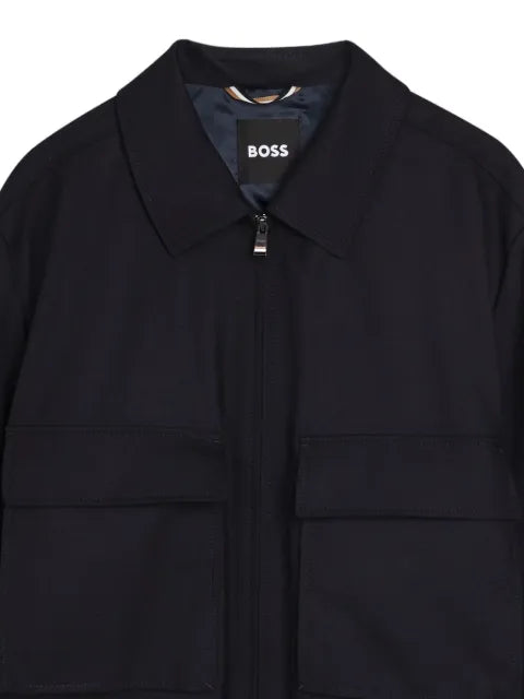 BOSS patch pocket zip jacket