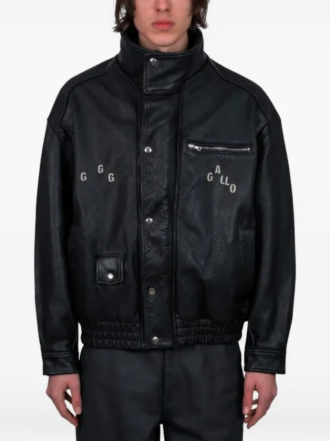 Paly leather bomber jacket