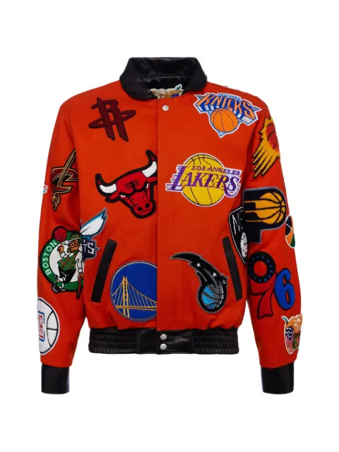 Jeff Hamilton NBA collage bomber jacket
