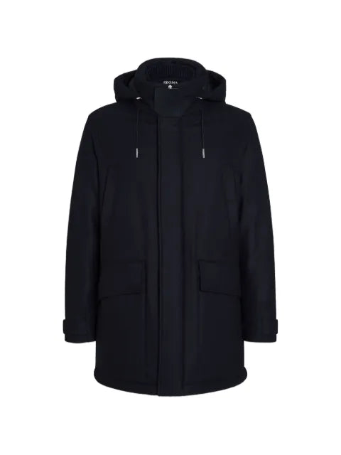 Zegna merino-wool hooded jacket