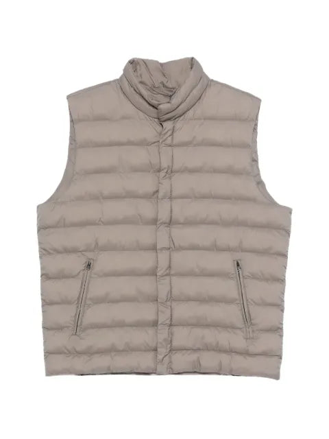 Herno zip sleeveless jacket