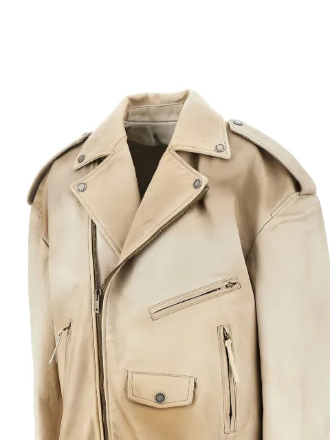 Golden Goose zip-fastening leather jacket