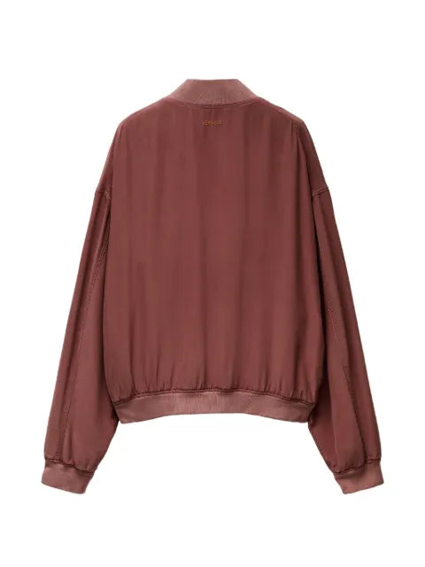 Versace silk-poplin zip blouson