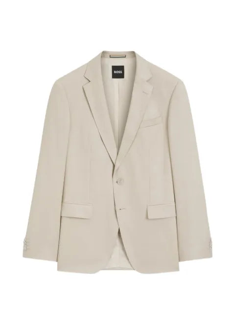 BOSS one - slim-fit suit jacket in virgin wool serge