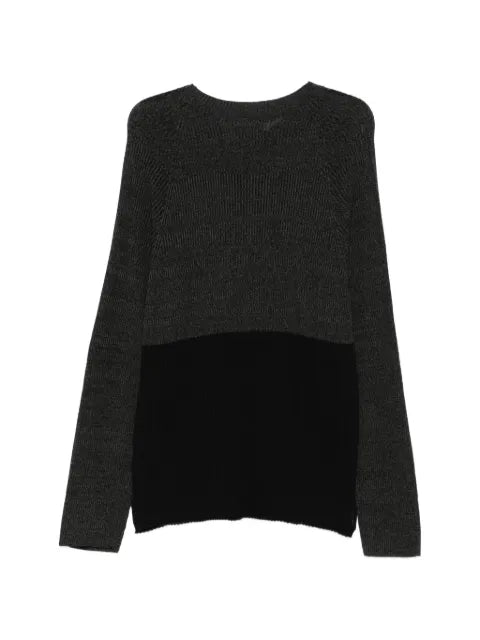 Yohji Yamamoto colour-block sweater