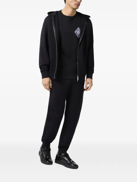 Billionaire Baroque logo-embroidered hoodie
