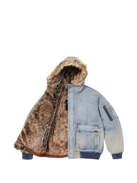 Supreme reversible faux-fur jacket
