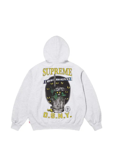 Supreme graphic-print zip-up hoodie