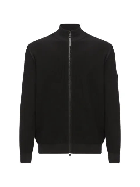 Moncler zip-up knitted sweater