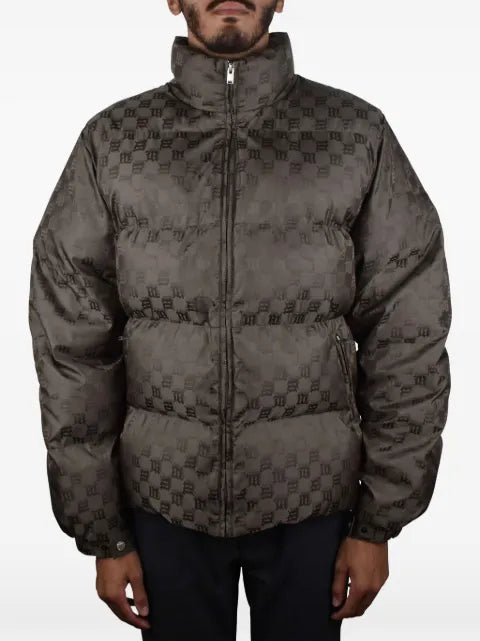 MISBHV monogram-pattern quilted down jacket