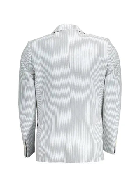 Gant notch-lapels striped blazer