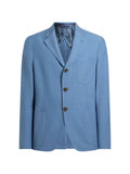 ETRO single-breasted plain-colored silk blend jacket