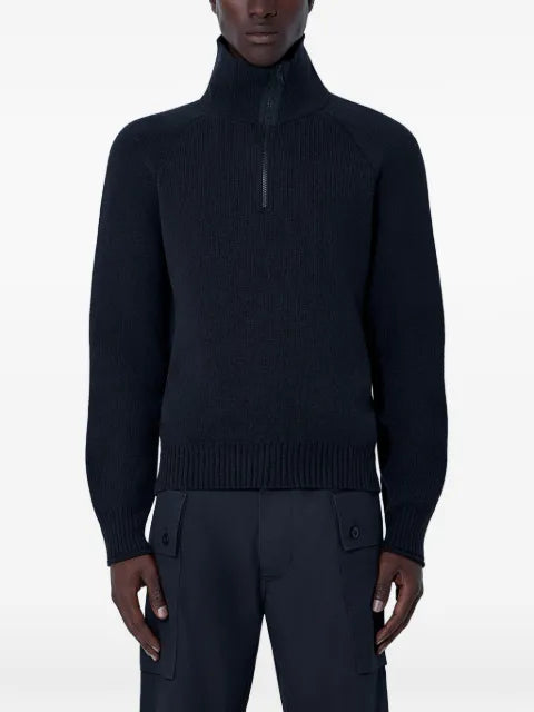 Margaret Howell high-neck quarter-zip sweater