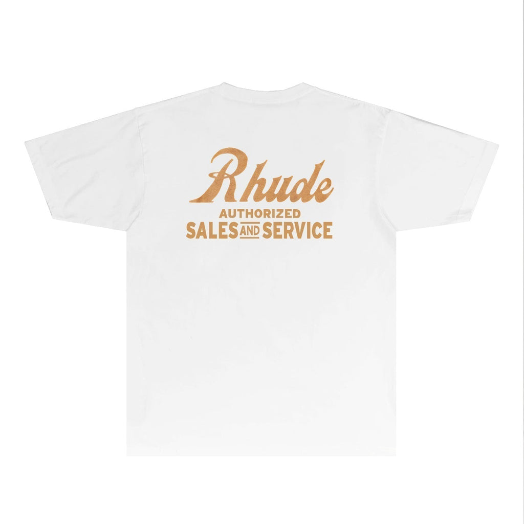 Rhude T-shirts Printed Trendy Pure Cotton